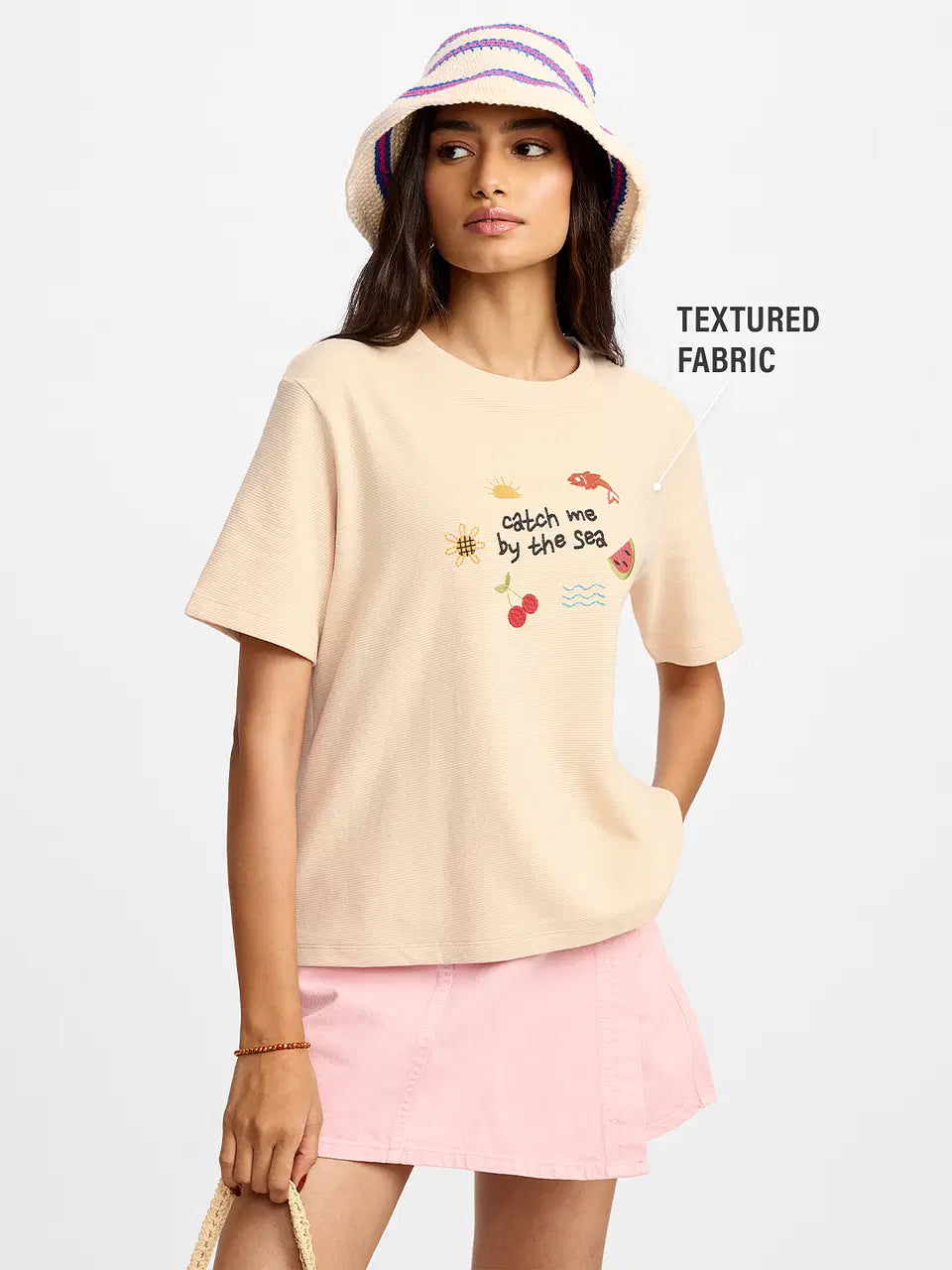Textured T-Shirt: for woman